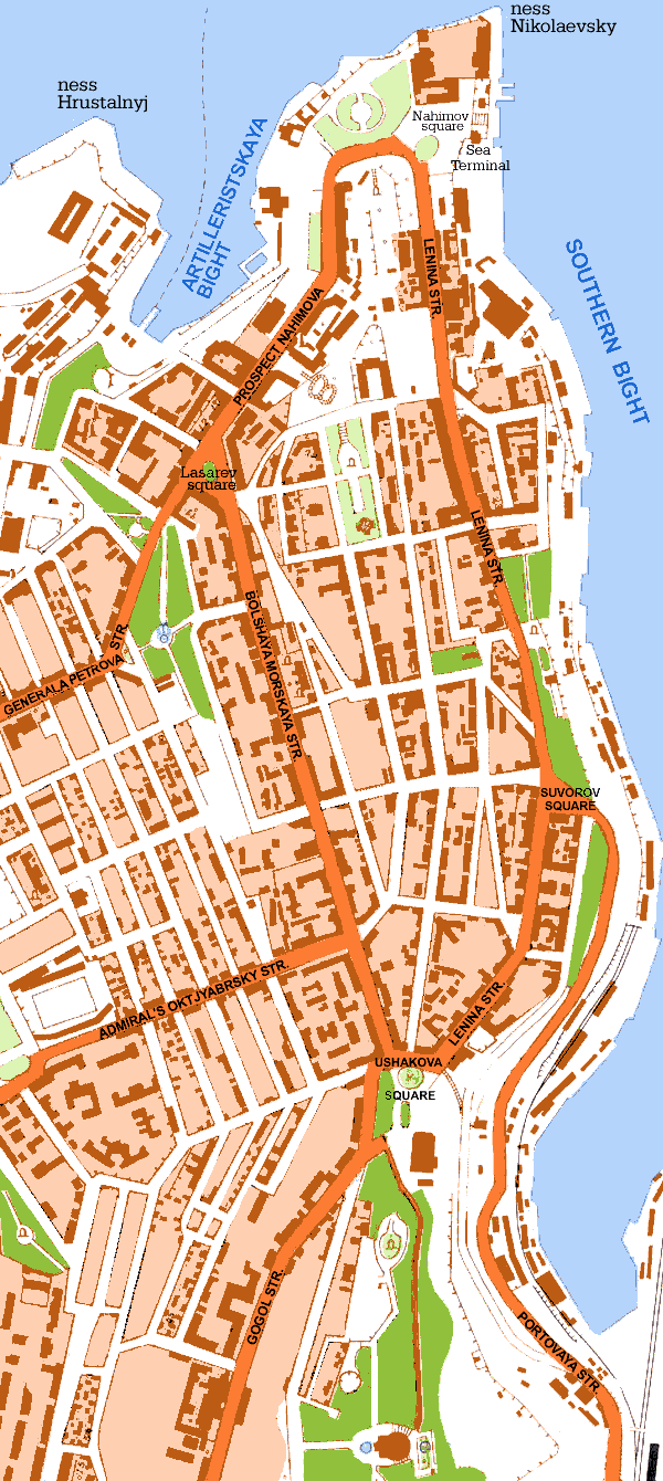 セヴァストポリの地図